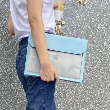 Чанта за Macbook с Компютърен Покритие в стил Ins 13.3/14/15.6 -Инчов Клатч за Macbook Air/pro Huawei, Xiaomi Lenovo Тънък и Лек Калъф